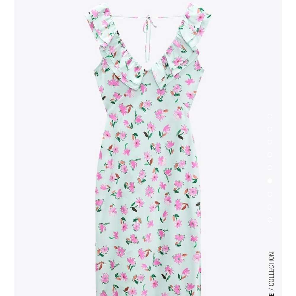 Zara Ruffled Floral Dress - NWT